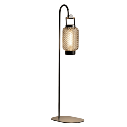 Irondale Vintage Outdoor Floor Lamp - Black Metal Hood Design for Garden & Patio
