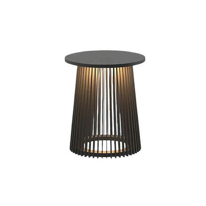 Nuvlight - Black Metal & Acrylic Cylindrical Design for Patio