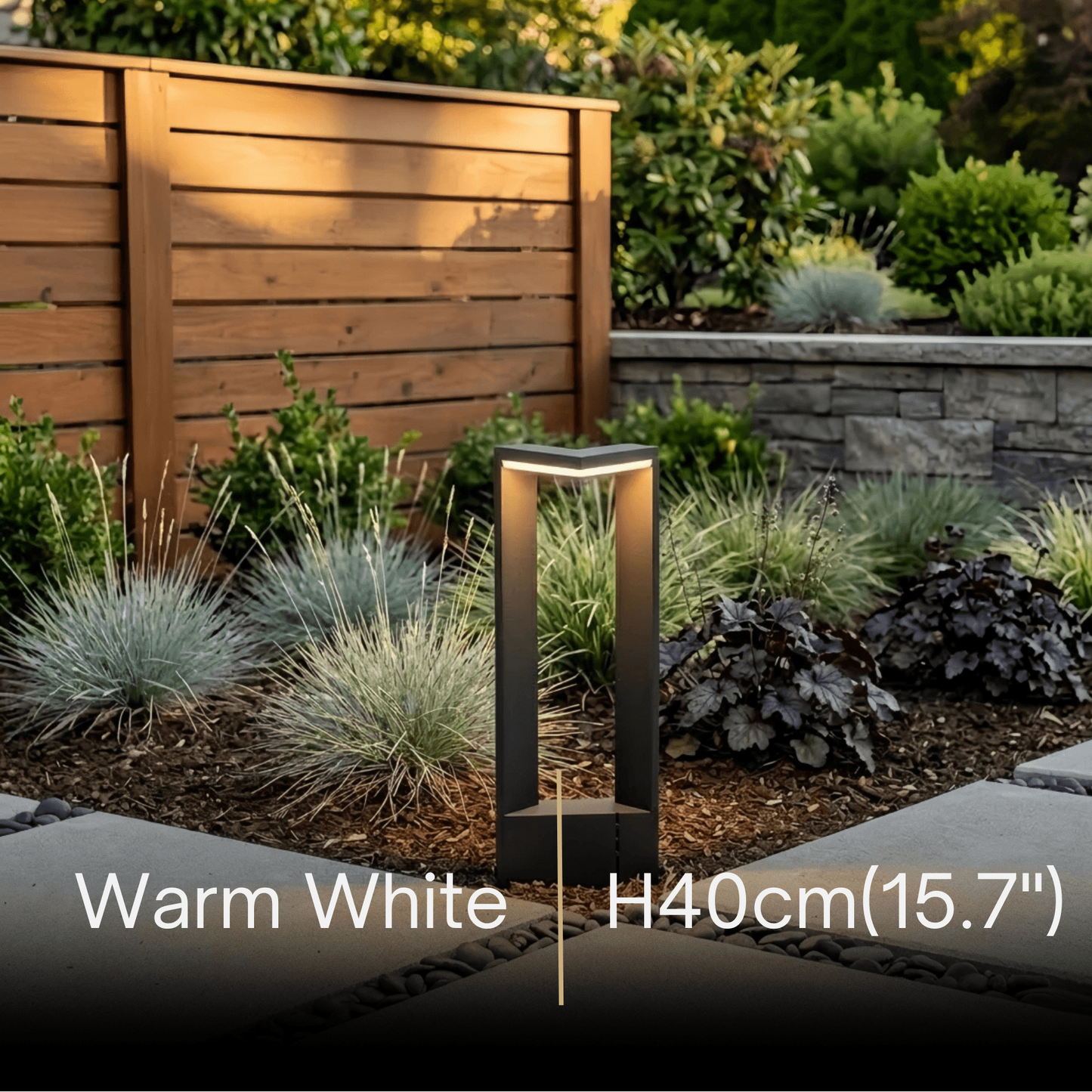 Irondale Minimalist Right-Angle Outdoor Pathway Light - Black Metal for Yard