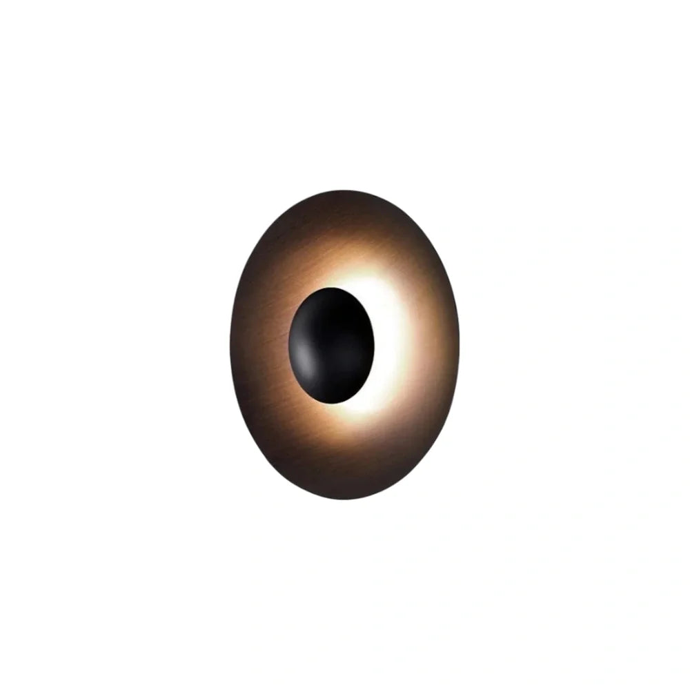 Nuvlight - Black/White Round Metal Design for Garden & Patio