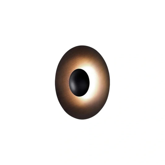 Nuvlight - Black/White Round Metal Design for Garden & Patio