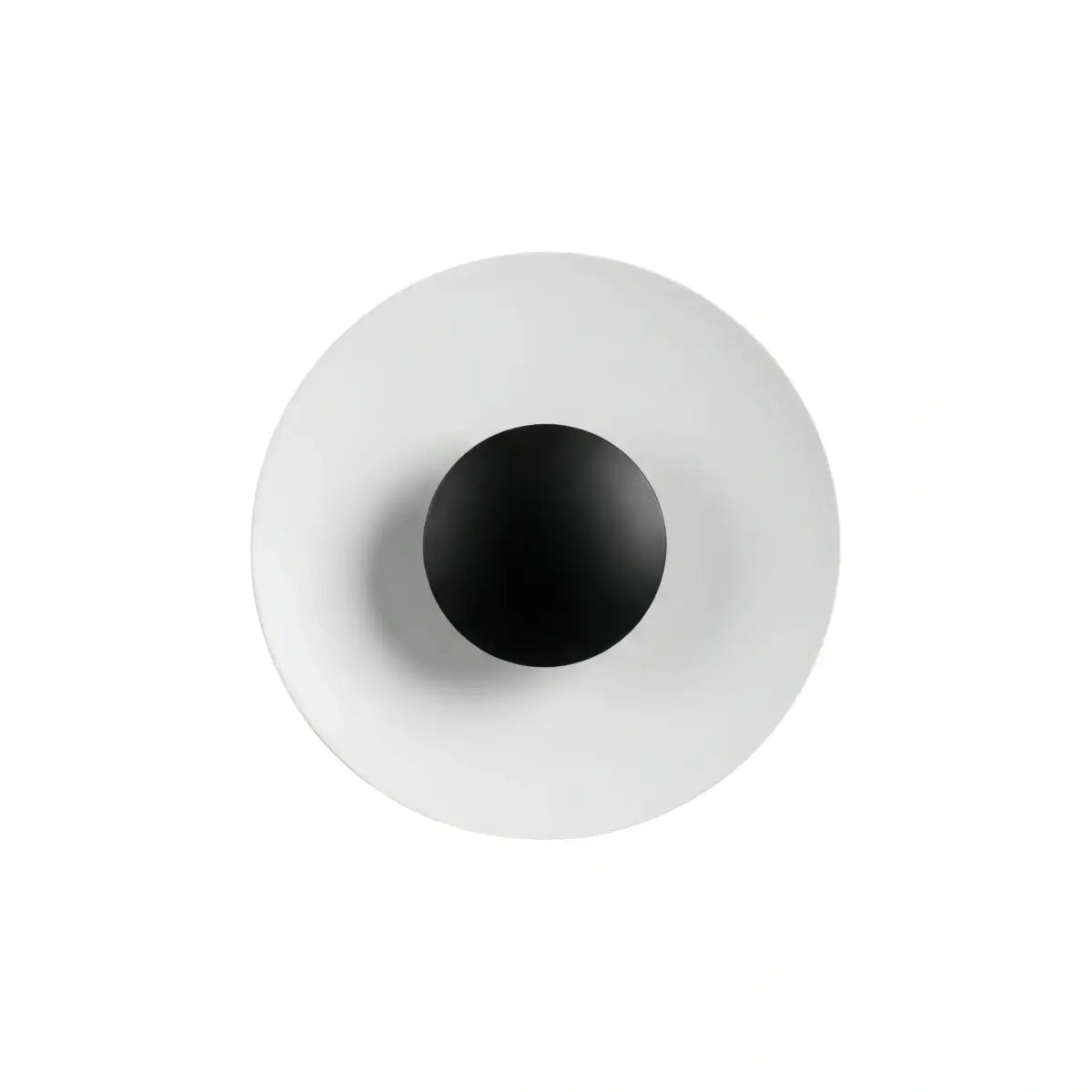 Irondale Vintage Outdoor Wall Lamp - Black/White Round Metal Design for Garden & Patio