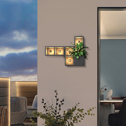 Nuvlight- Black Metal & Glass Design for Garage