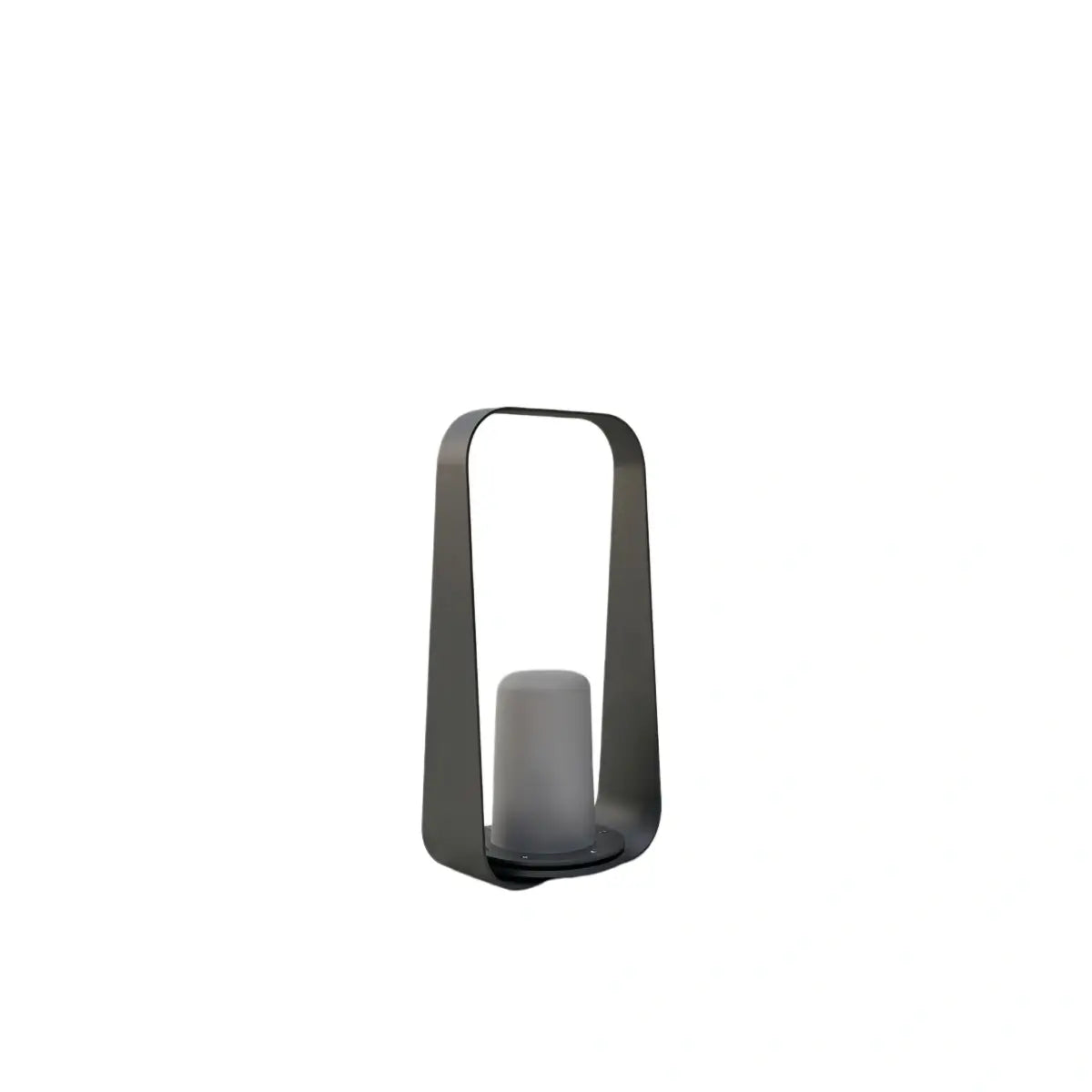 Lunara Modern Portable Floor Lamp - Rechargeable Outdoor Light in Coffee/Grey