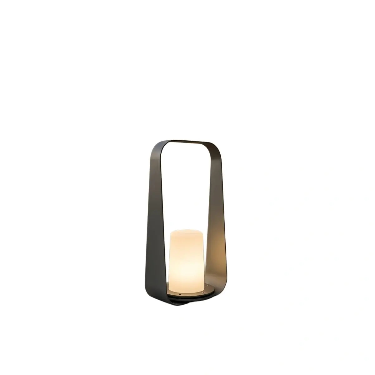 Lunara Modern Portable Floor Lamp - Rechargeable Outdoor Light in Coffee/Grey