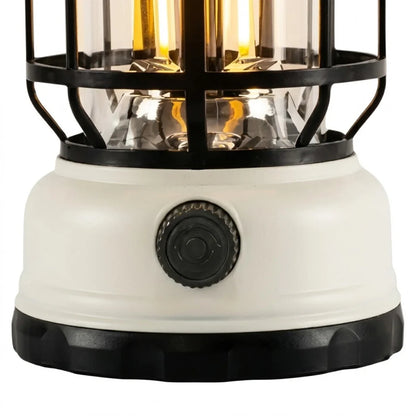 Irondale Vintage Outdoor Pathway Lights - Black/White Acrylic Resin Lantern for Terrace