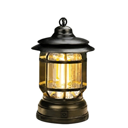 Irondale Vintage Outdoor Pathway Lights - Black/White Acrylic Resin Lantern for Terrace