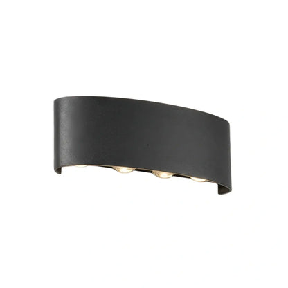 Arcato Modern Outdoor Wall Lamp - Black/White Metal Design for Corridor & Garden