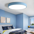 Modern Macaron Ceiling Light - Minimalist Circular LED Flush Mount for Nursery & Playroom