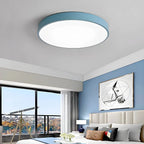 Modern Macaron Ceiling Light - Minimalist Circular LED Flush Mount for Nursery & Playroom