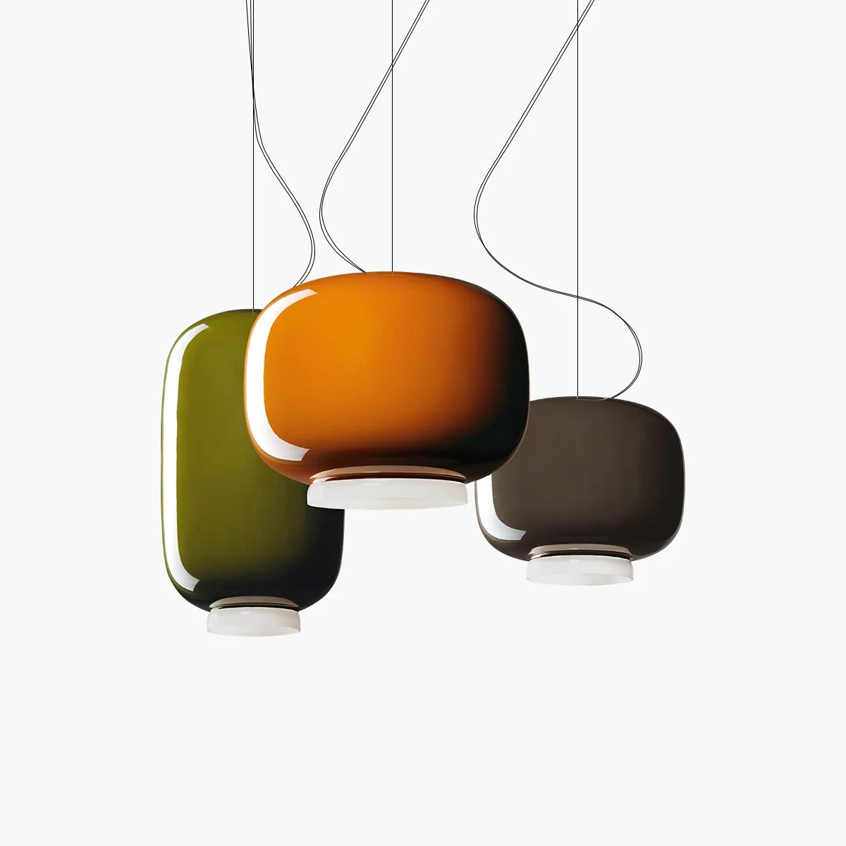 Nuvlight Modern Colored Glass Lantern Pendant Light