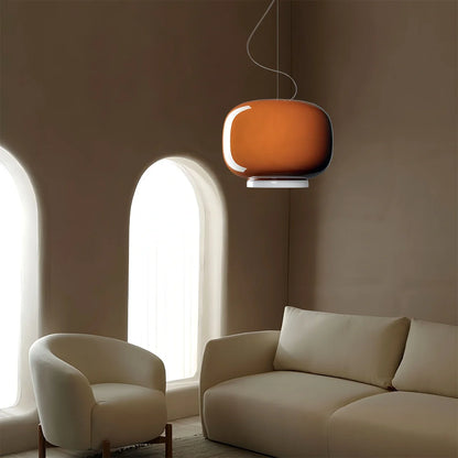 Tinted Glass Pendant Light for Kitchen Island