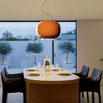 Tinted Glass Pendant Light for Kitchen Island