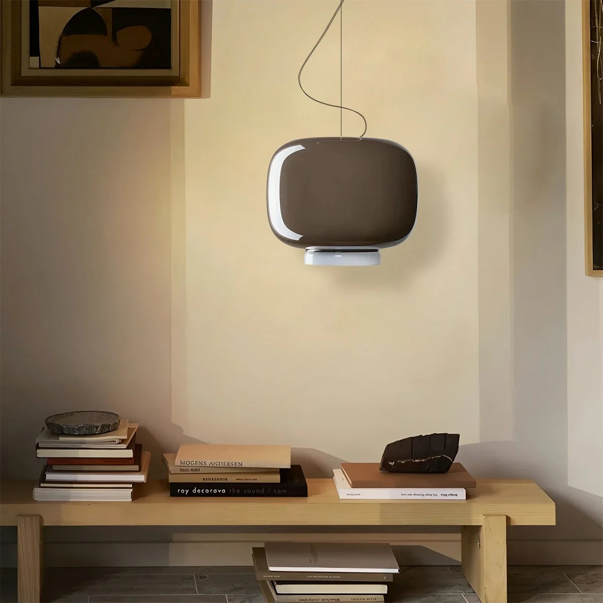 Tinted Glass Pendant Light for Kitchen Island