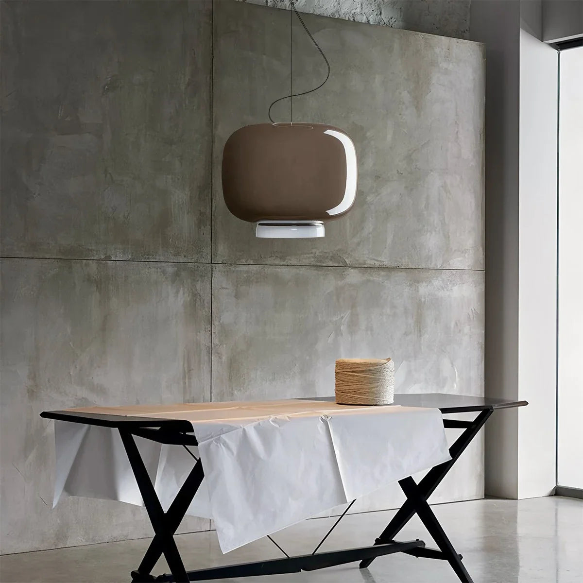 Tinted Glass Pendant Light for Kitchen Island