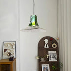Murano Gradient Glass Pendant - Hand-Blown Petal Chandelier with Ombre Artistic Glow for Dining Room