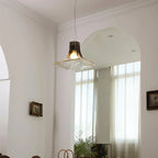 Murano Gradient Glass Pendant - Hand-Blown Petal Chandelier with Ombre Artistic Glow for Dining Room