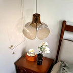 Murano Gradient Glass Pendant - Hand-Blown Petal Chandelier with Ombre Artistic Glow for Dining Room