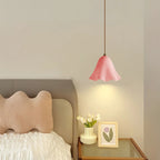 Tiffany Style Floral Pendant Light - Hand-Crafted Stained Glass Flower Hanging Lamp for Dining & Bedroom