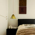 Tiffany Style Floral Pendant Light - Hand-Crafted Stained Glass Flower Hanging Lamp for Dining & Bedroom