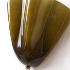 Vintage Flower Sconce - Tiffany Style Floral Colored Glass Wall Lamp for Bedside & Vanity