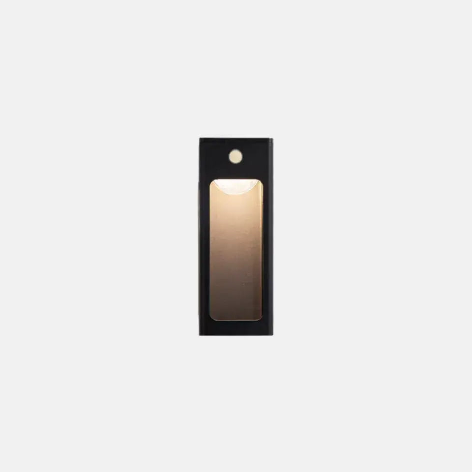 Irondale Modern Outdoor Wall Sconce – Metal Lantern with Sensor for Exterior Wall
