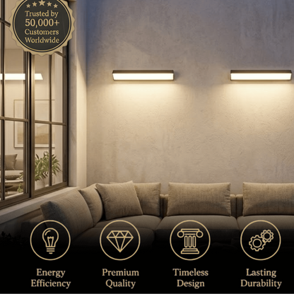 Arcato Minimalist Outdoor Wall Lamp - Light for Courtyard