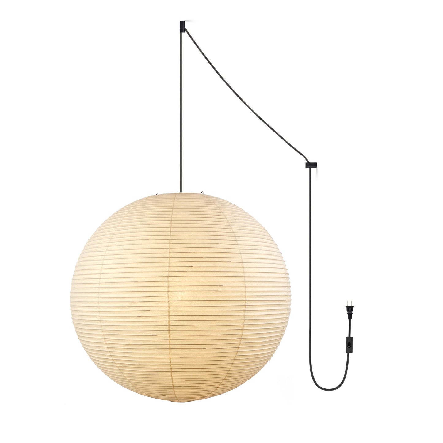 Nuvlight Akari A Pendant Swag Light (black plug wire)