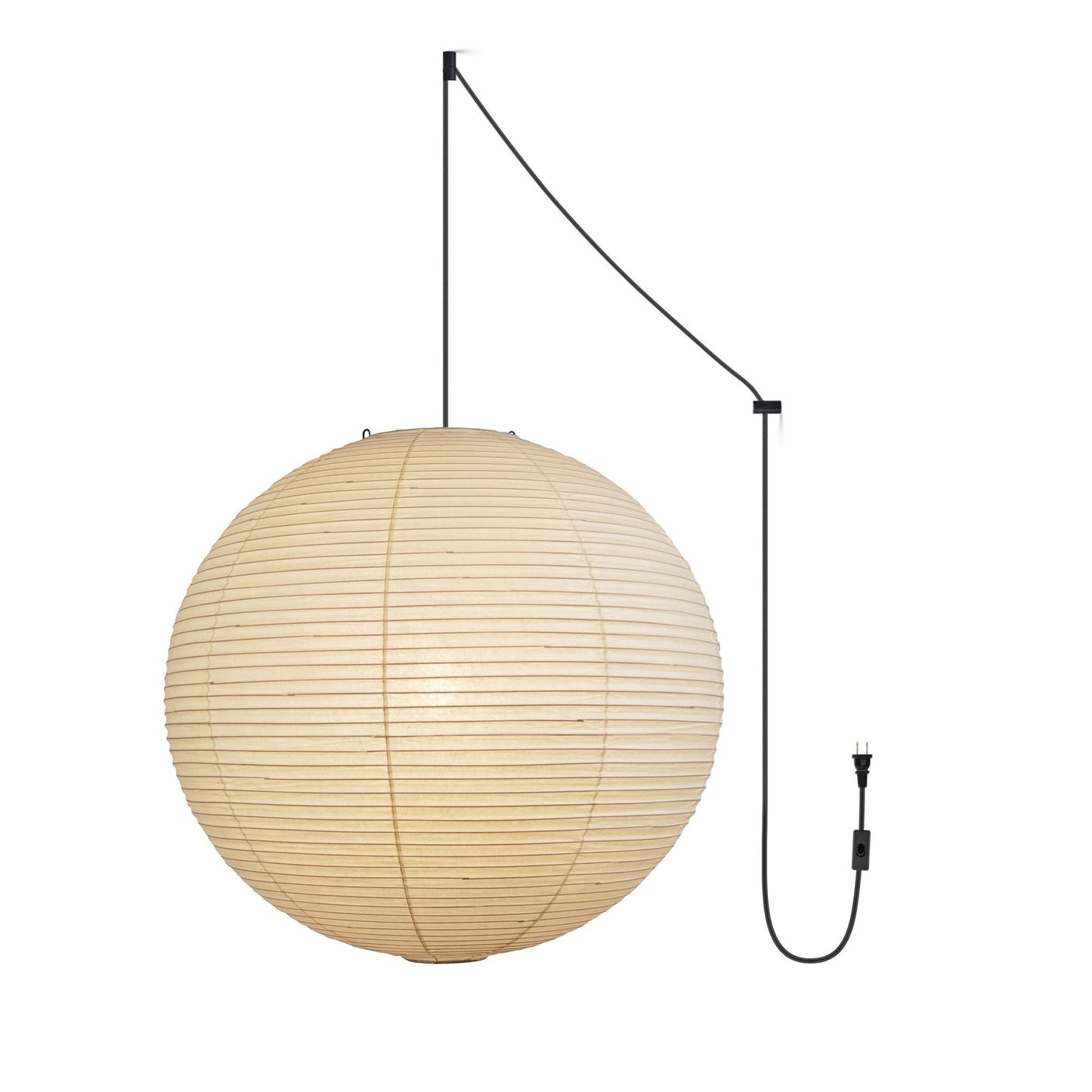 Nuvlight Akari A Pendant Swag Light (black plug wire)