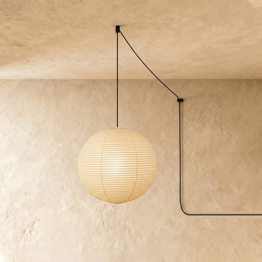 Nuvlight Akari A Pendant Swag Light (black plug wire)