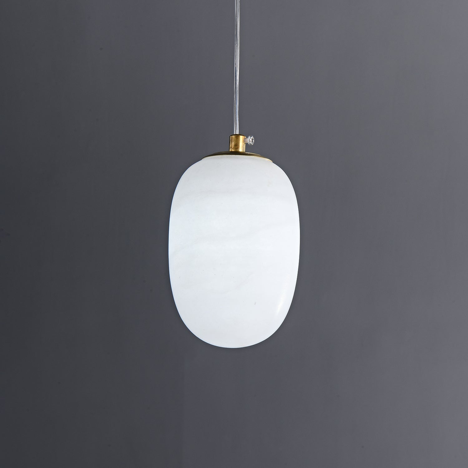 Natural Alabaster Pendant Lamp - Modern Stone Hanging Light for Dining Table