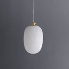Natural Alabaster Pendant Lamp - Modern Stone Hanging Light for Dining Table