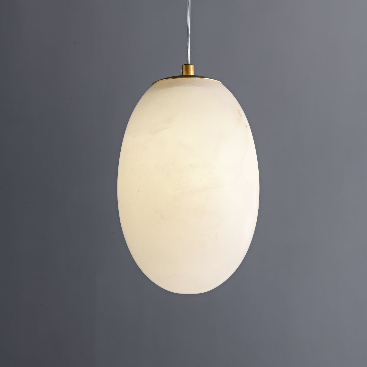 Natural Alabaster Pendant Lamp - Modern Stone Hanging Light for Dining Table