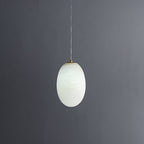 Natural Alabaster Pendant Lamp - Modern Stone Hanging Light for Dining Table