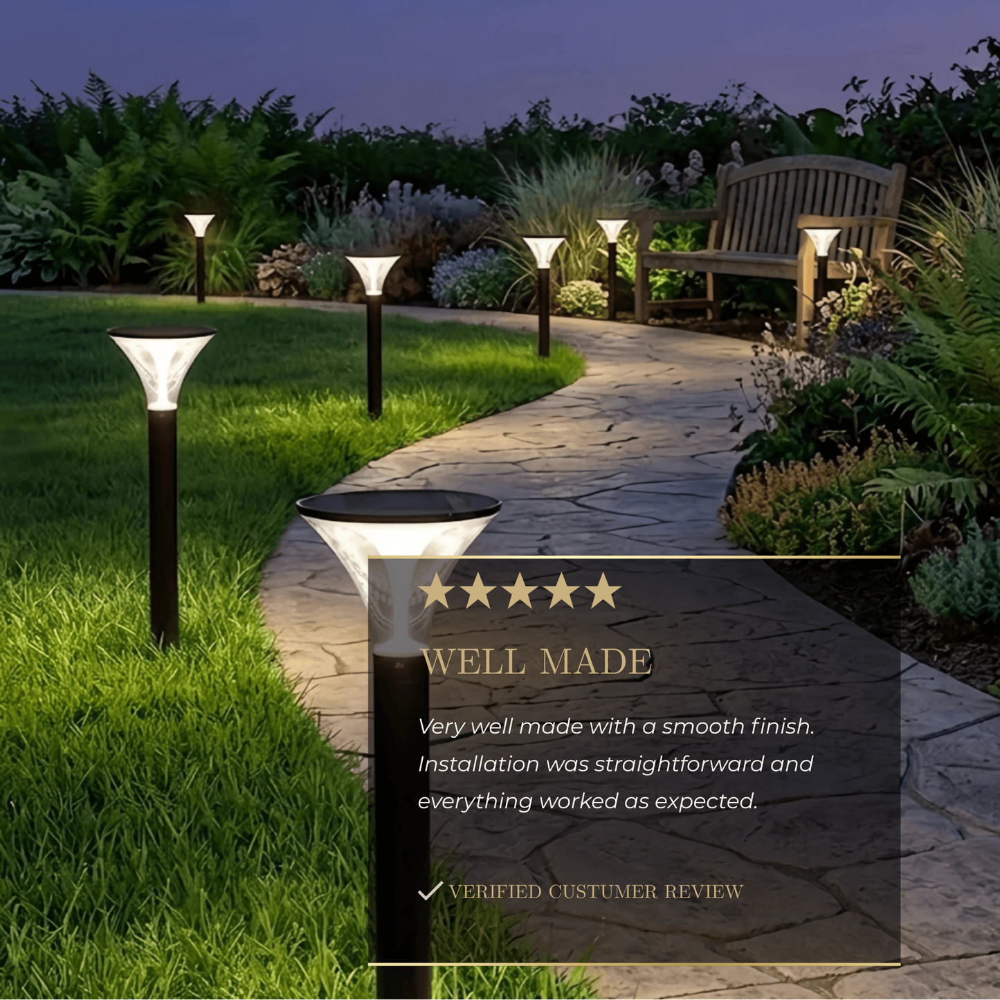 Arcato Modern Cylindrical Pathway Light – Black Metal/Acrylic Solar Outdoor Lamp