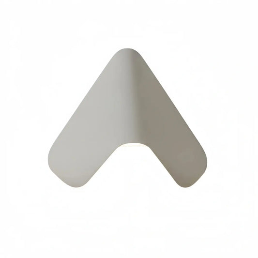 Nuvlight Triangle Wall Lamp - Black/White Metal Outdoor Light for Garden