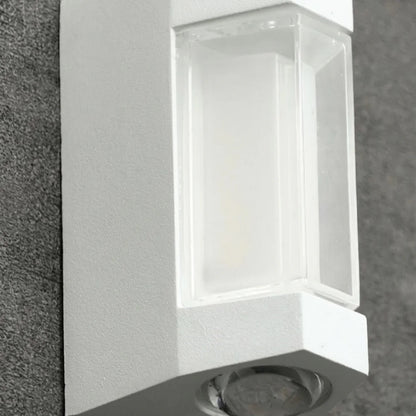 Arcato Nordic Outdoor Wall Lamp – White/Black Acrylic Light for Courtyard/Patio