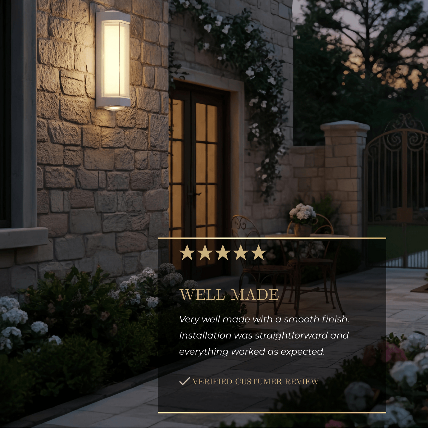 Arcato Nordic Outdoor Wall Lamp – White/Black Acrylic Light for Courtyard/Patio