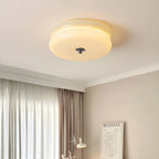 Art Deco Vintage Ceiling Light - Glamorous Glass & Brass Flush Mount for Bedroom