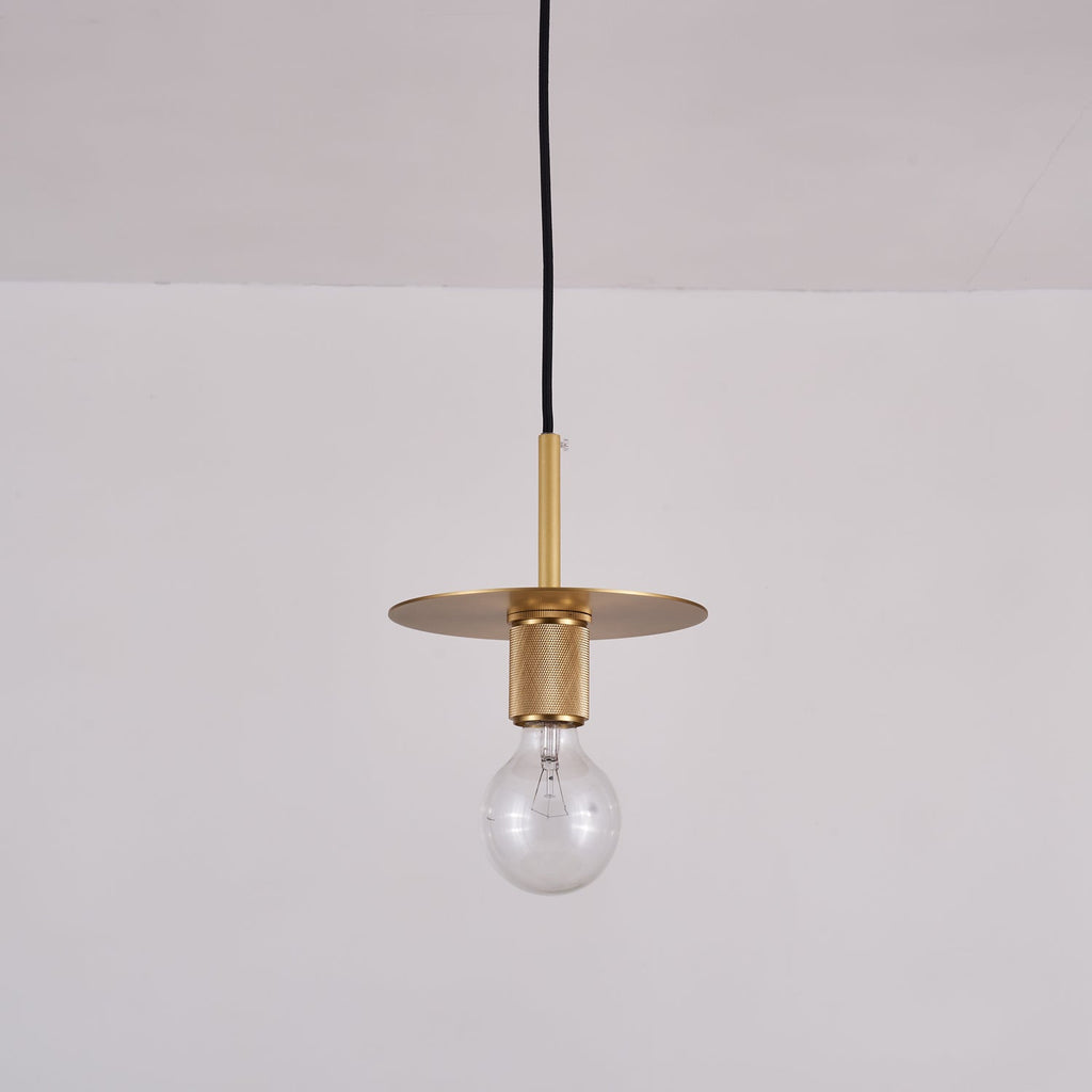 Modern Brass Pendant Light - Mini Glass Hanging Lamp for Kitchen Island