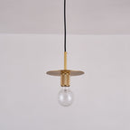 Modern Brass Pendant Light - Mini Glass Hanging Lamp for Kitchen Island