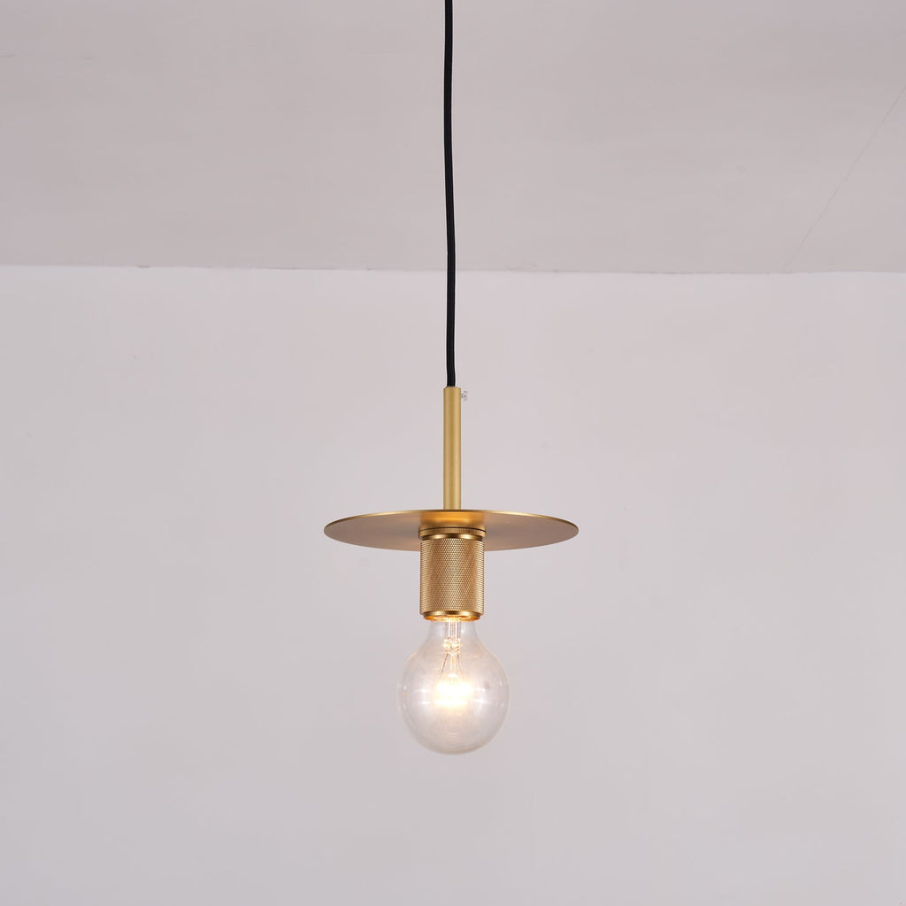 Modern Brass Pendant Light - Mini Glass Hanging Lamp for Kitchen Island