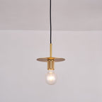 Modern Brass Pendant Light - Mini Glass Hanging Lamp for Kitchen Island