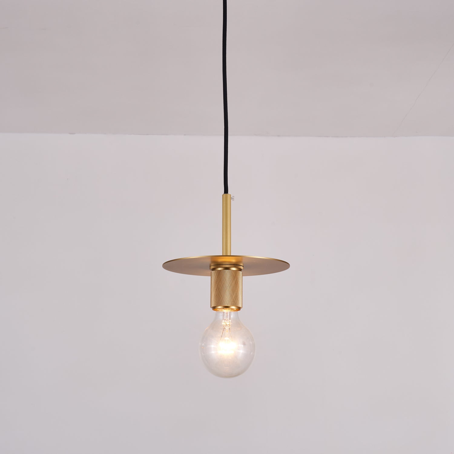 Modern Brass Pendant Light - Mini Glass Hanging Lamp for Kitchen Island