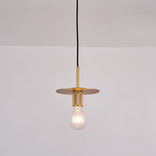 Modern Brass Pendant Light - Mini Glass Hanging Lamp for Kitchen Island