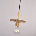 Modern Brass Pendant Light - Mini Glass Hanging Lamp for Kitchen Island