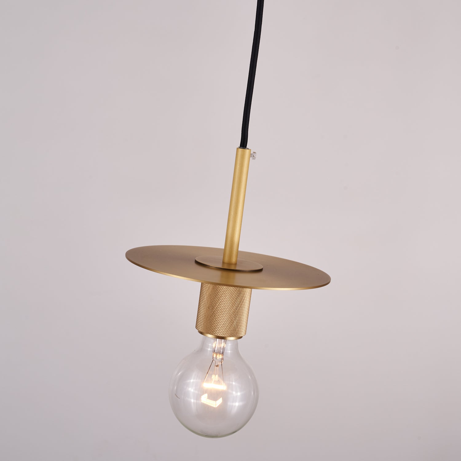 Modern Brass Pendant Light - Mini Glass Hanging Lamp for Kitchen Island