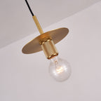 Modern Brass Pendant Light - Mini Glass Hanging Lamp for Kitchen Island