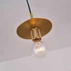 Modern Brass Pendant Light - Mini Glass Hanging Lamp for Kitchen Island