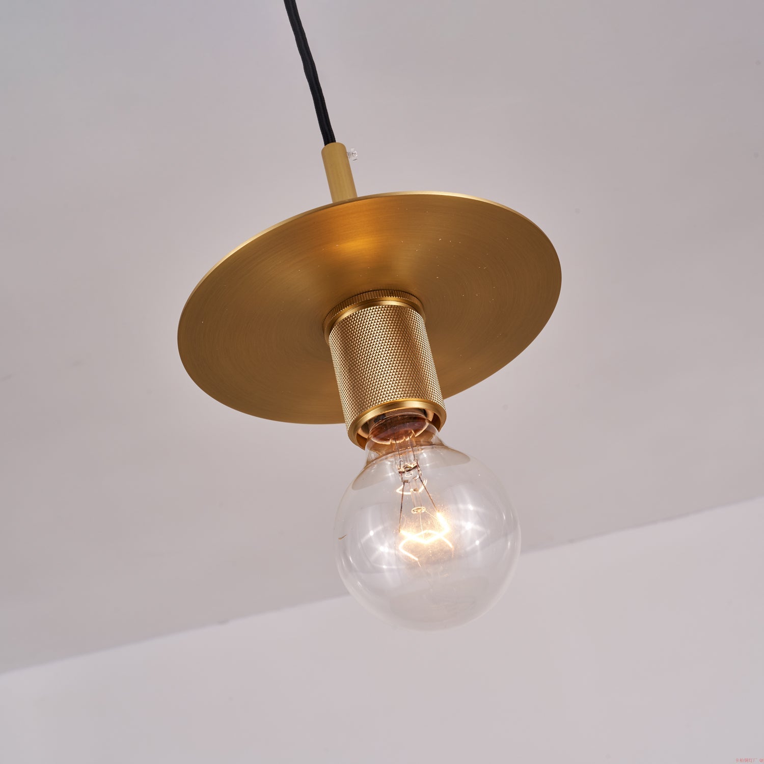 Modern Brass Pendant Light - Mini Glass Hanging Lamp for Kitchen Island